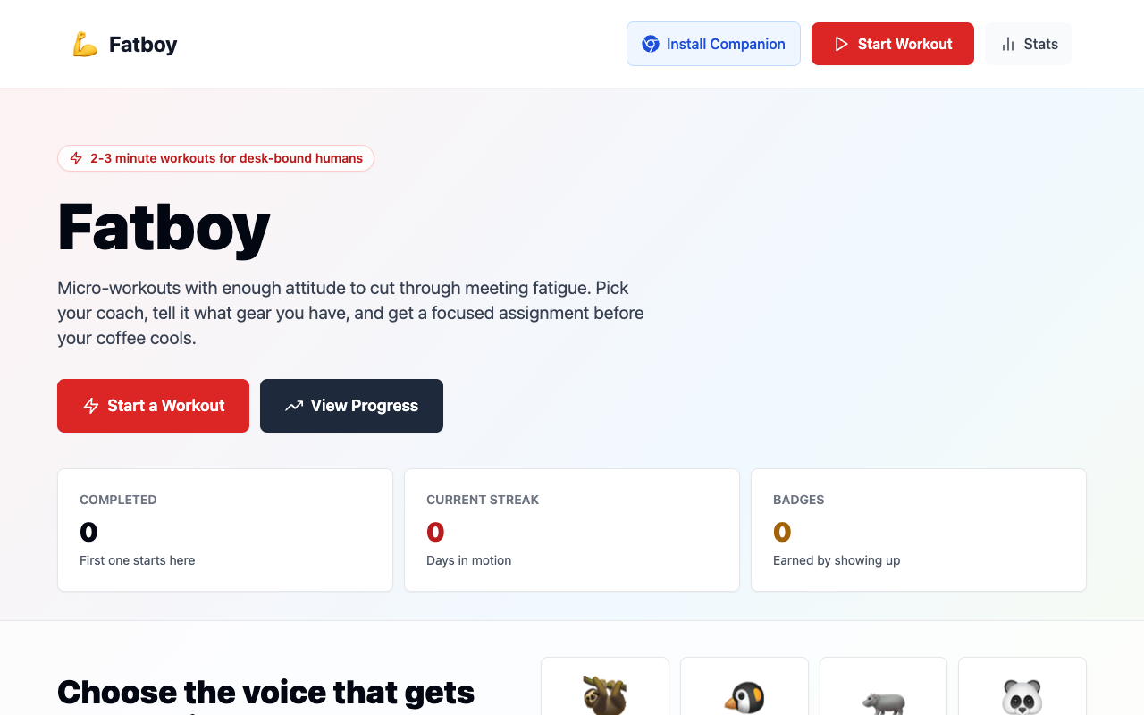 Screenshot of FatBoy